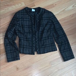 Studio Y Tweed Open Front Jacket